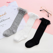 2019 New Kids Baby Girls Lace Socks Girl Children Cute Princess Solid Color Knee High Long Girls Child Socks